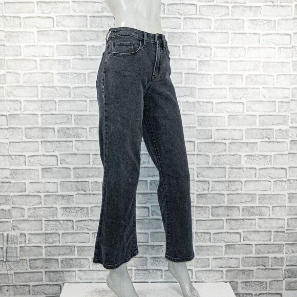 PORTER BLUE Women's Rebel Wide Leg Denim Jeans in Carbon black washed sz 25 - Picture 3 of 12